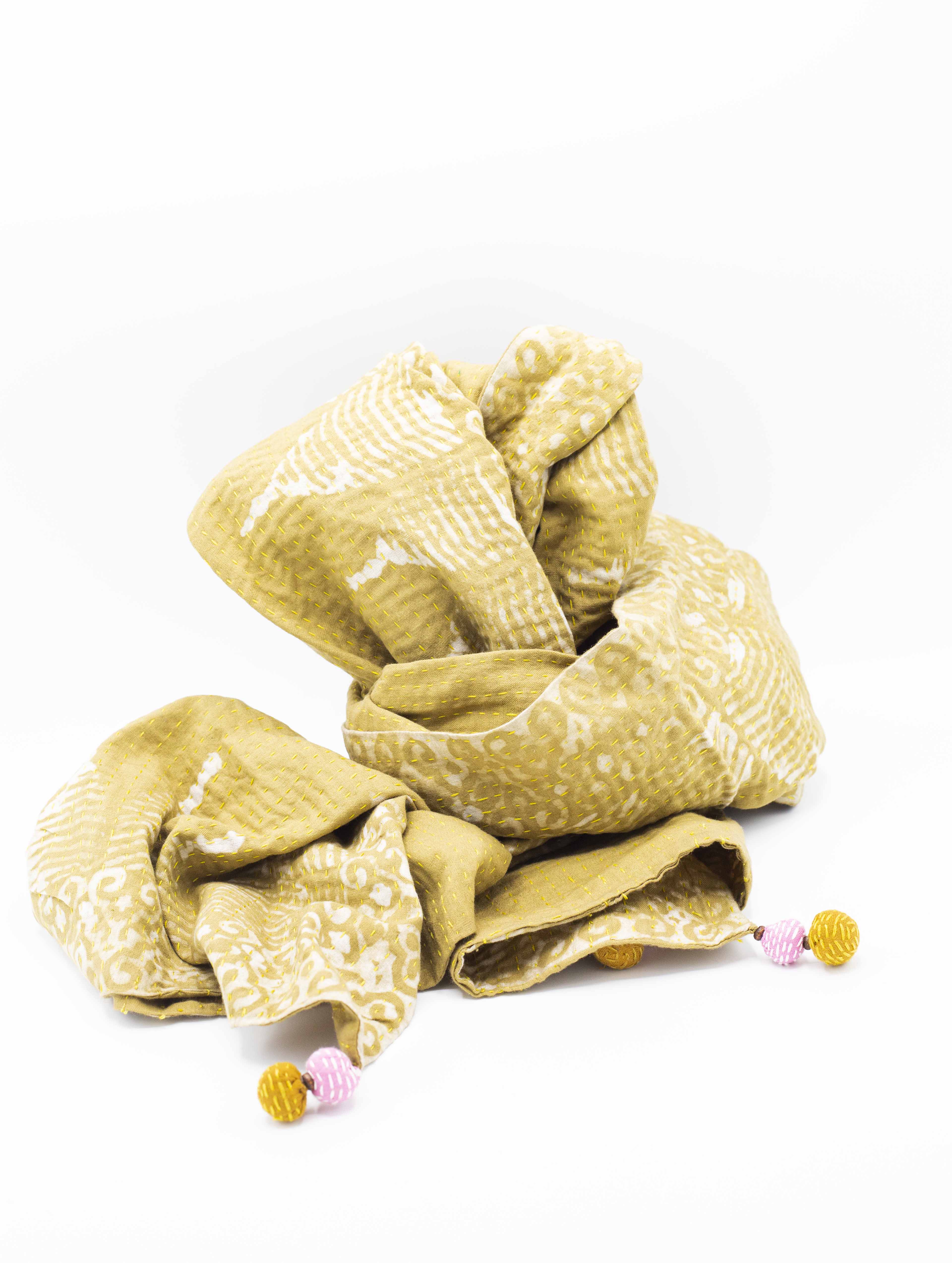 Cotton Shawl - Mustard Yellow (M)