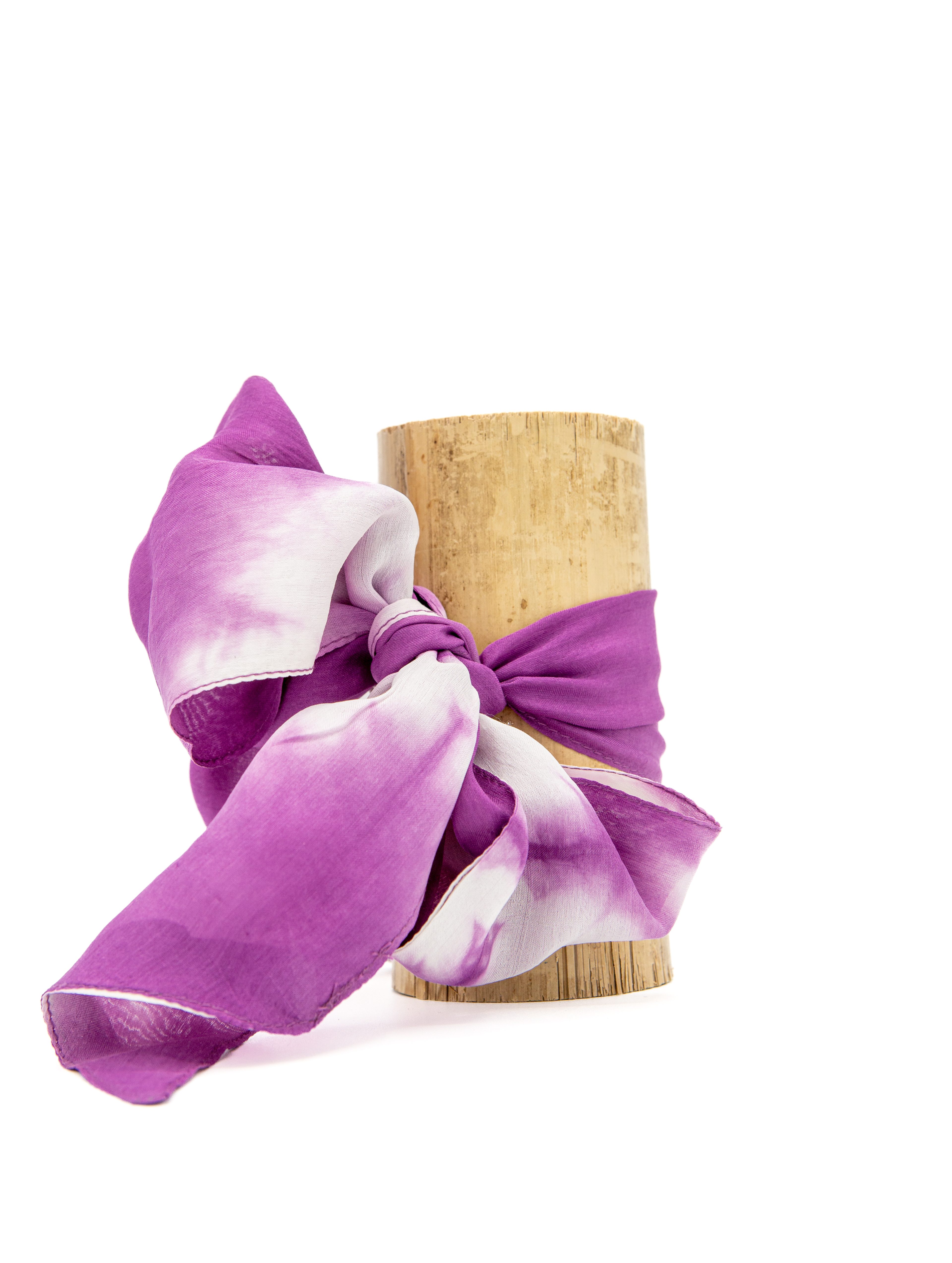 Silk Wrist Band - tie dye - magenta